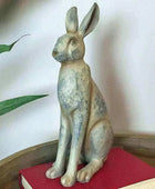 Small Rustic Sitting Hare Ornament - The Farthing