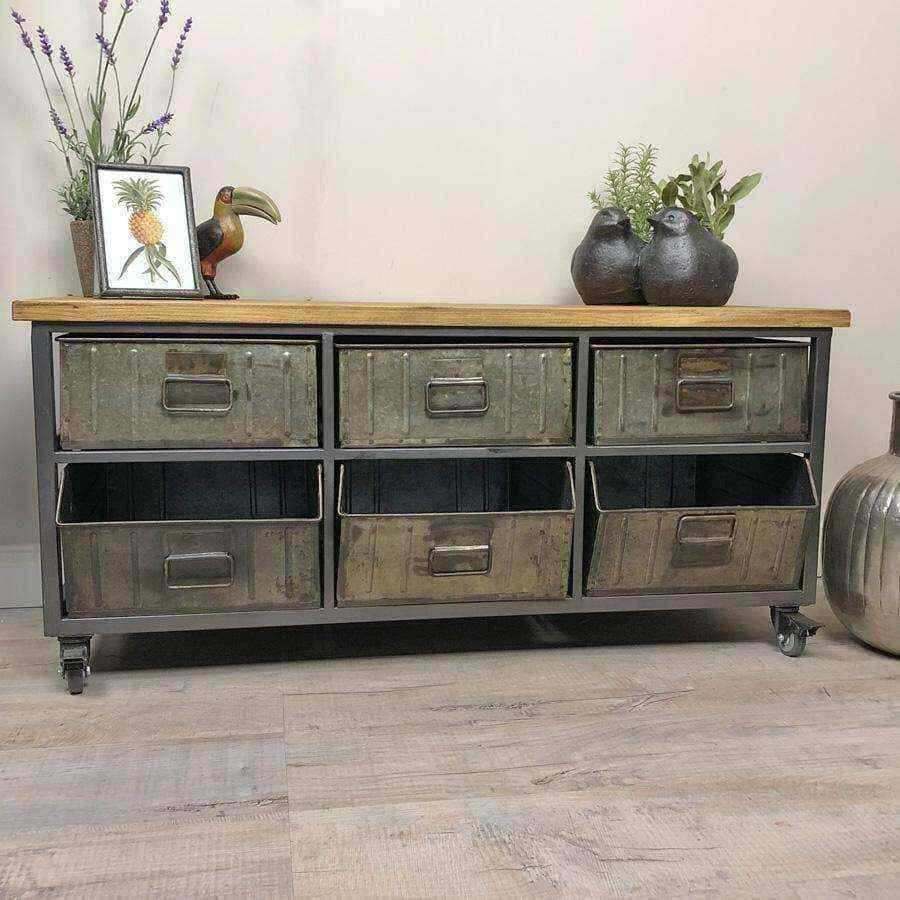Southam Industrial Low Metal Storage Cabinet - The Farthing