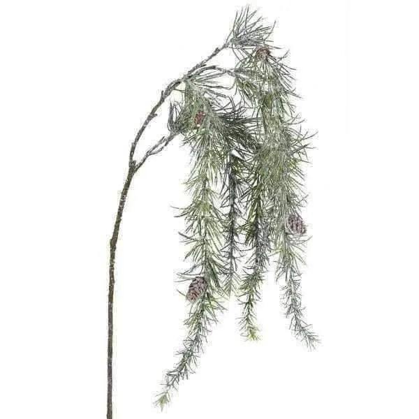Sparkling Faux Draped Pine Spray - The Farthing