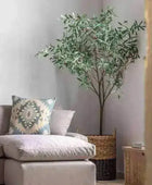 Tall Artificial Potted Olive Tree - The Farthing