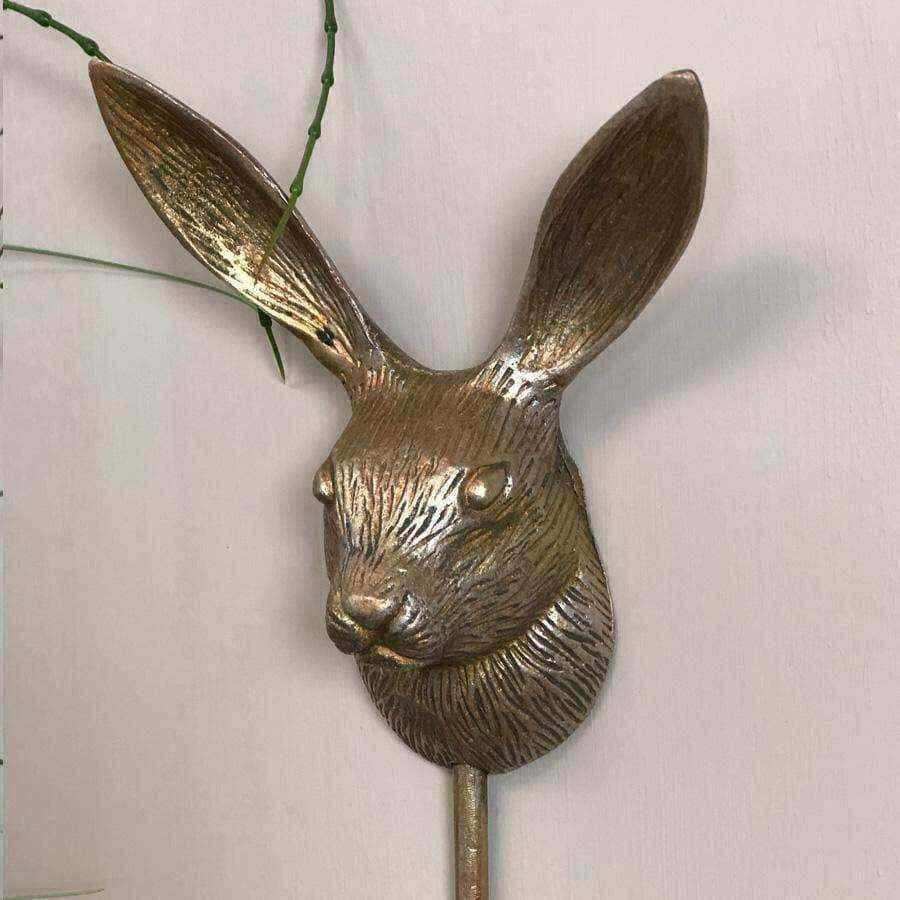 Tall Metal Hare Door Hook - The Farthing