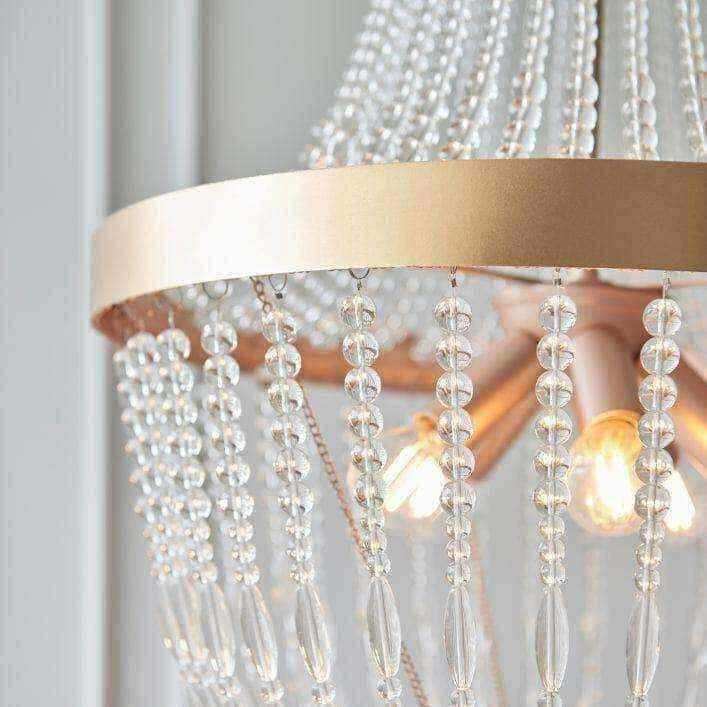 Tiered Drop Rose Gold Chandelier - The Farthing