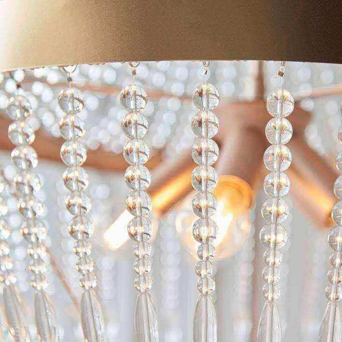 Tiered Drop Rose Gold Chandelier - The Farthing