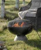 Traditional Style Fire pit with Mesh Lid - The Farthing