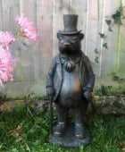 Verdigris Finish Mr Badger Garden Ornament - The Farthing