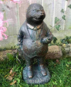 Verdigris Finish Mr Mole Garden Ornament - The Farthing