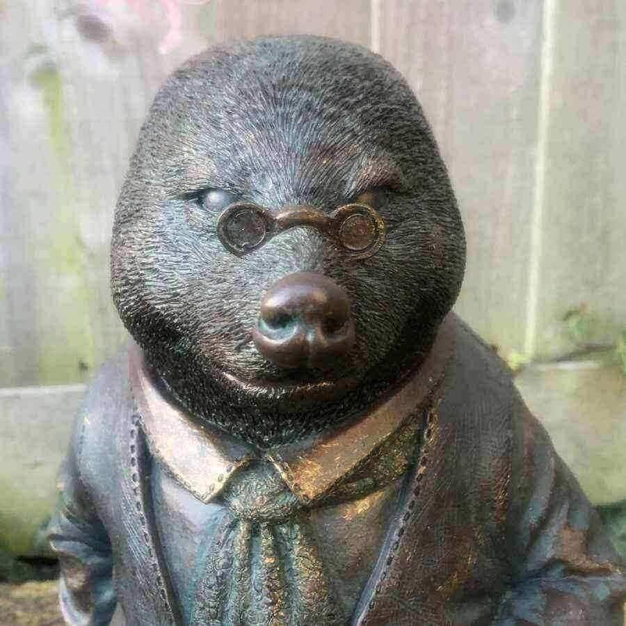 Verdigris Finish Mr Mole Garden Ornament - The Farthing