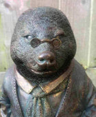 Verdigris Finish Mr Mole Garden Ornament - The Farthing