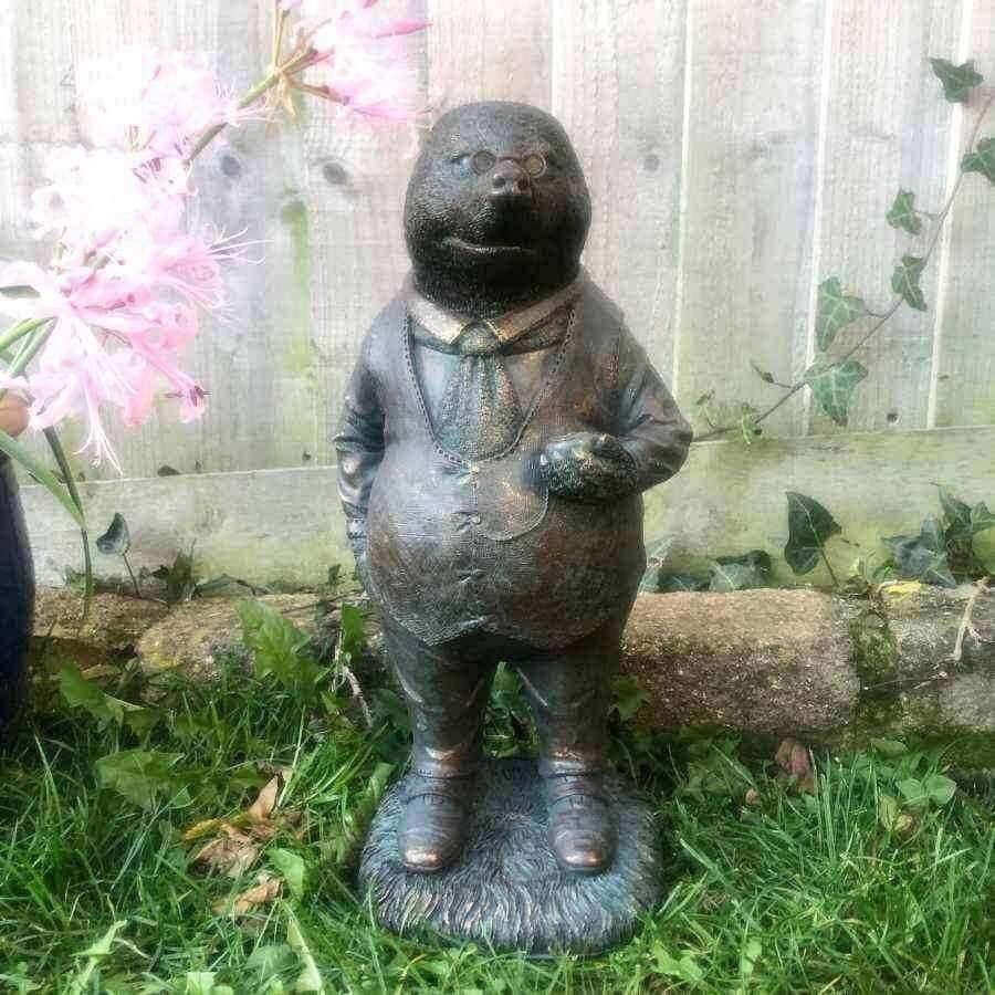 Verdigris Finish Mr Mole Garden Ornament - The Farthing