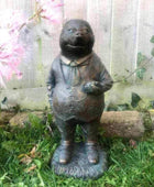 Verdigris Finish Mr Mole Garden Ornament - The Farthing