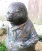 Verdigris Finish Mr Mole Garden Ornament - The Farthing