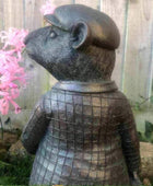 Verdigris Finish Mr Rat Garden Ornament - The Farthing