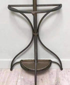 Wall Mounted Iron Standing Coat Stand - The Farthing
