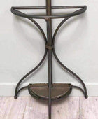 Wall Mounted Iron Standing Coat Stand - The Farthing