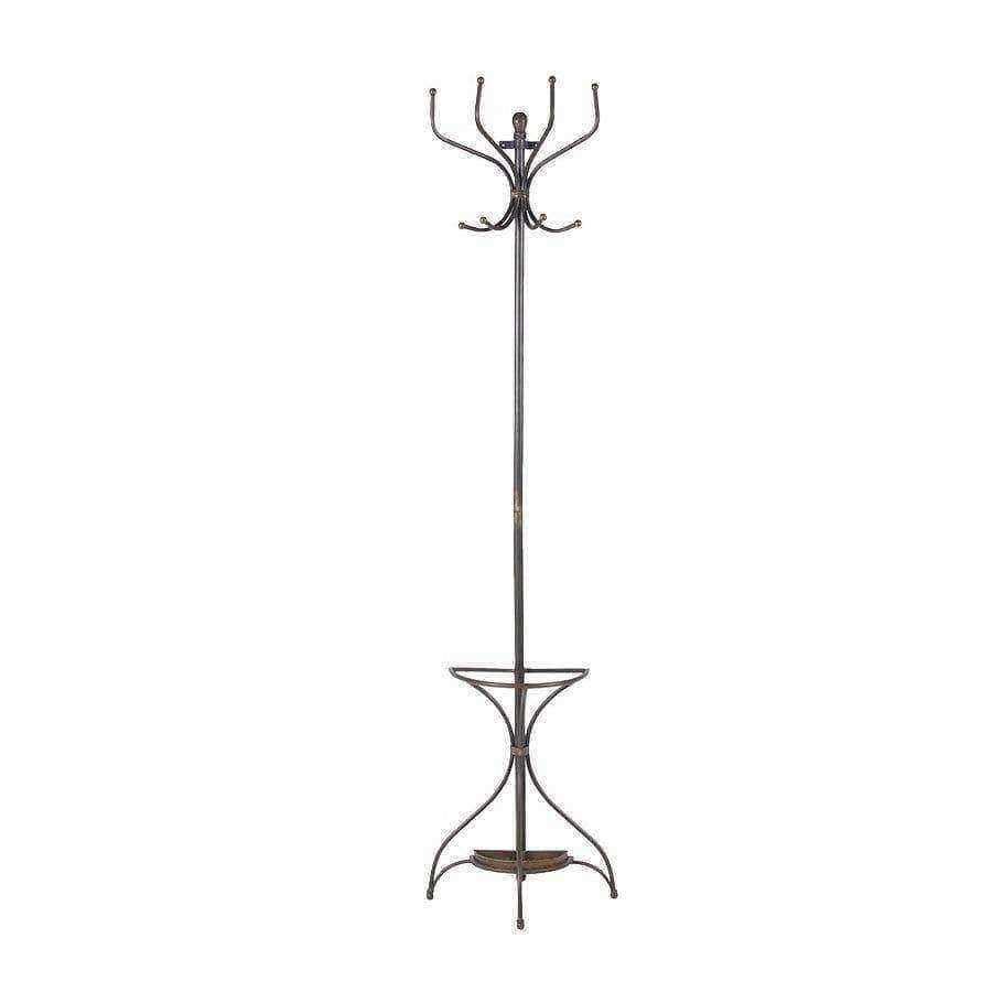 Wall Mounted Iron Standing Coat Stand - The Farthing
