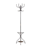 Wall Mounted Iron Standing Coat Stand - The Farthing