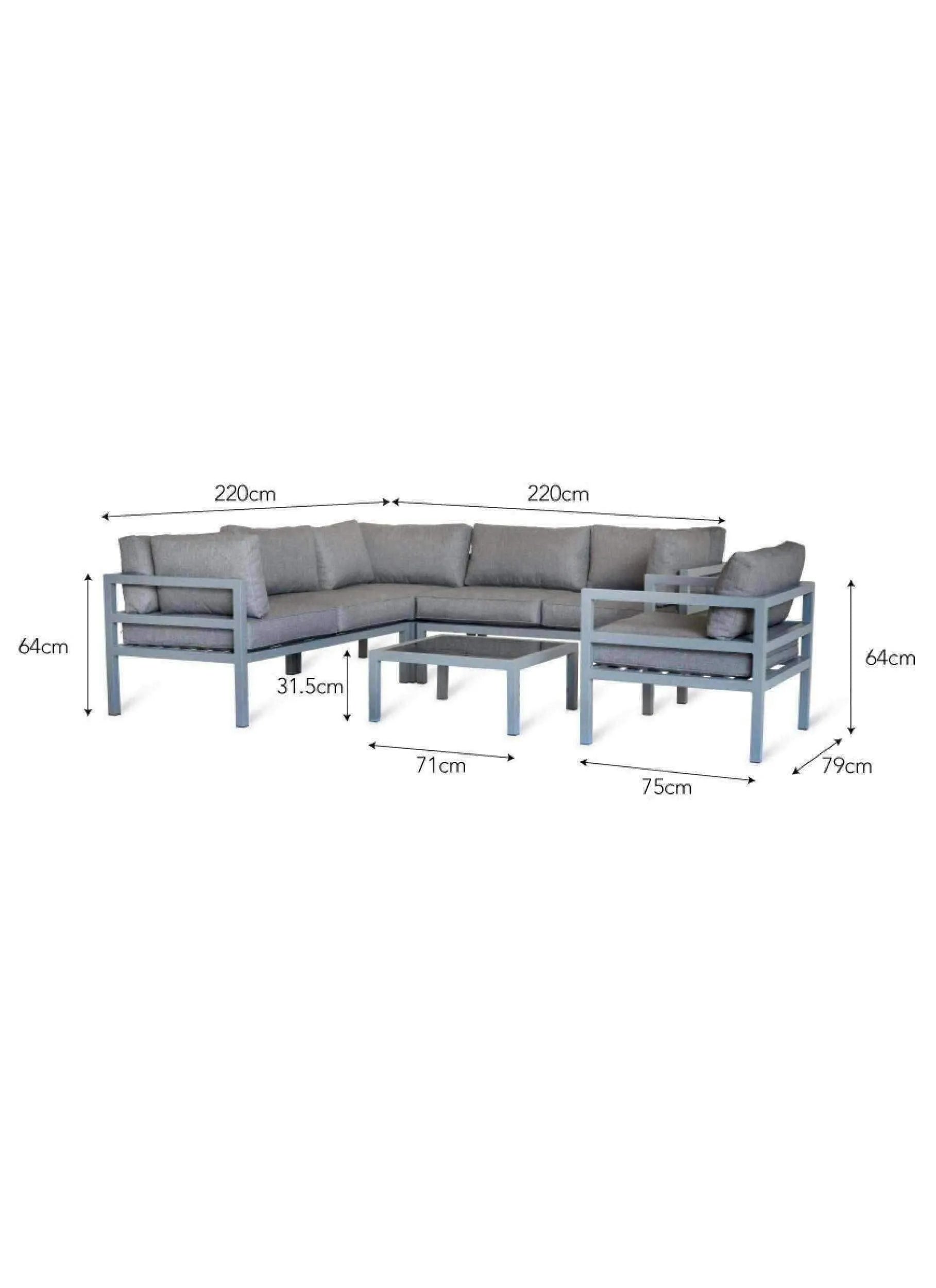 West Strand Corner Sofa Set - The Farthing