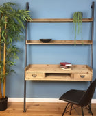 Wide Ladder Shelf Ladder with Desk - The Farthing