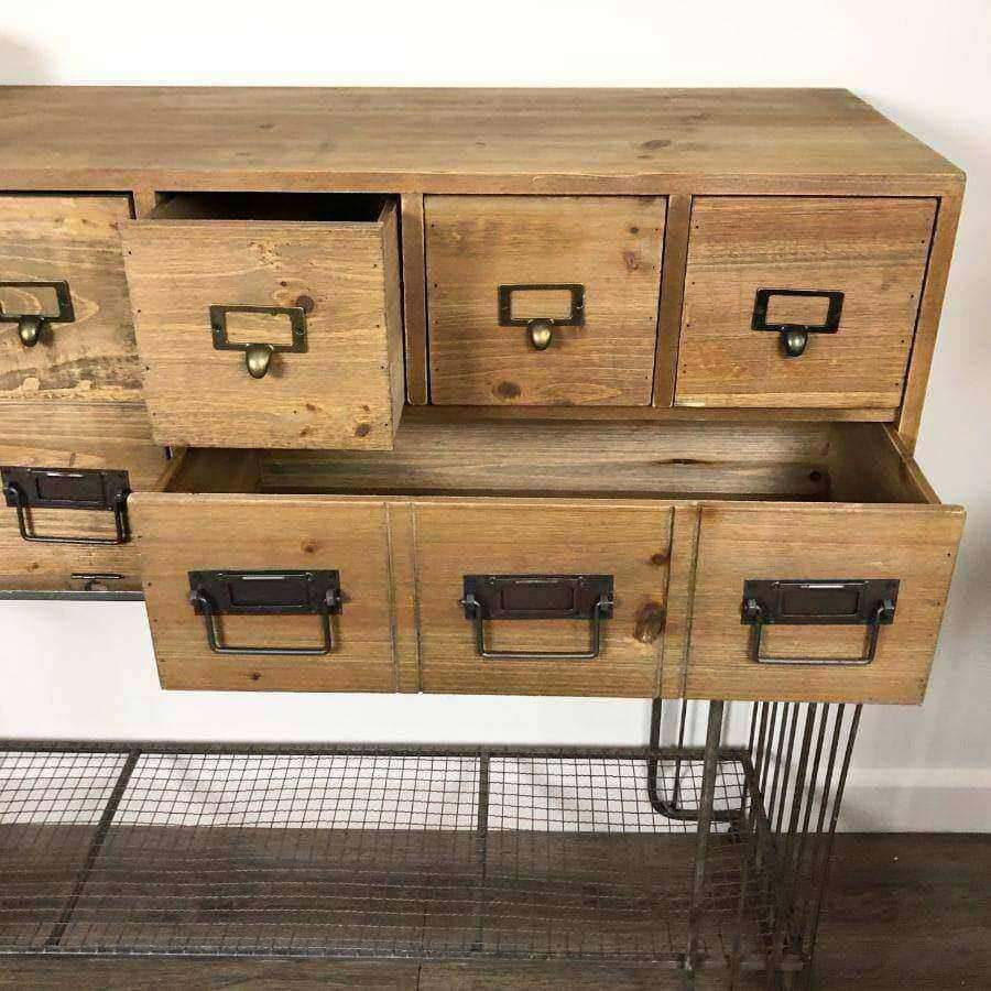 Wood & Metal Stanley Drawer Cabinet - The Farthing