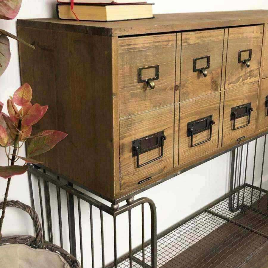Wood & Metal Stanley Drawer Cabinet - The Farthing