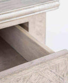 Wooden Parquet Styled Console Table - The Farthing